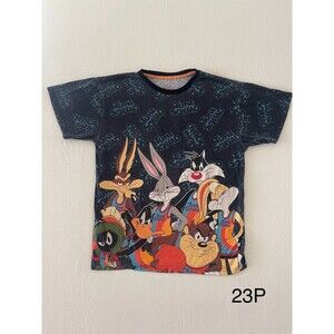 SPACE JAM Looney Tunes Squad ALL OVER Print T-SHIRT  Tune SQUAD Men’s Size M‎